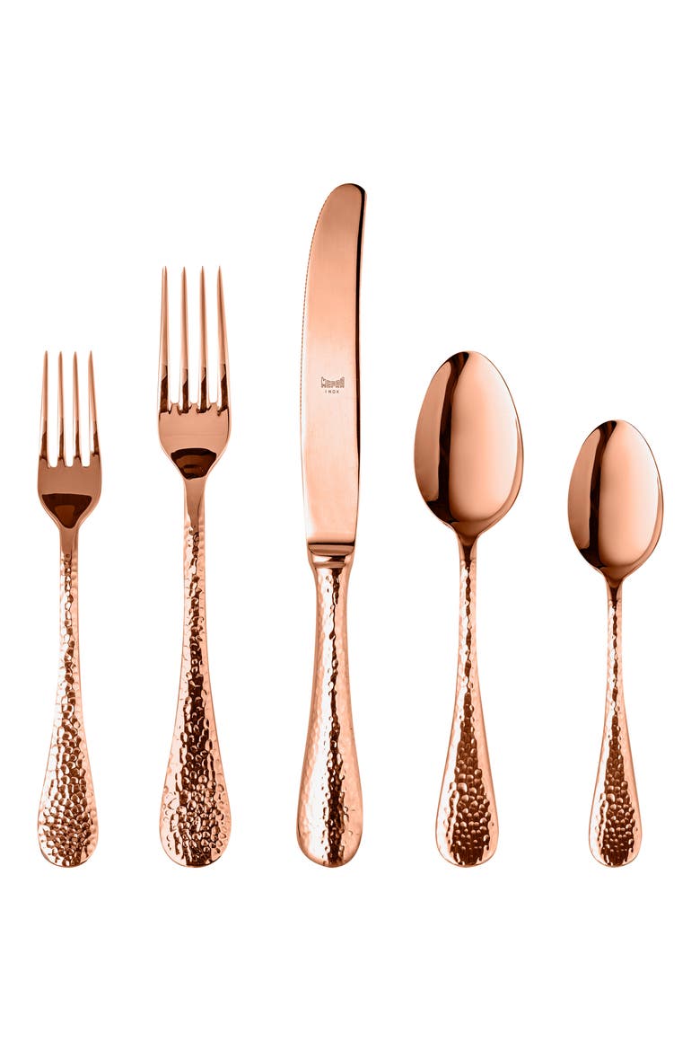 Epoque Bronze 5-Piece Place Setting, Main, color, STAINLESS BRONZE