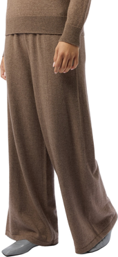 GOBI Mongolian Cashmere Wide-Leg Cashmere Pants