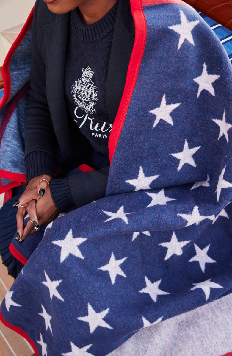 ChappyWrap American Flag Throw Blanket, Alternate, color, Red