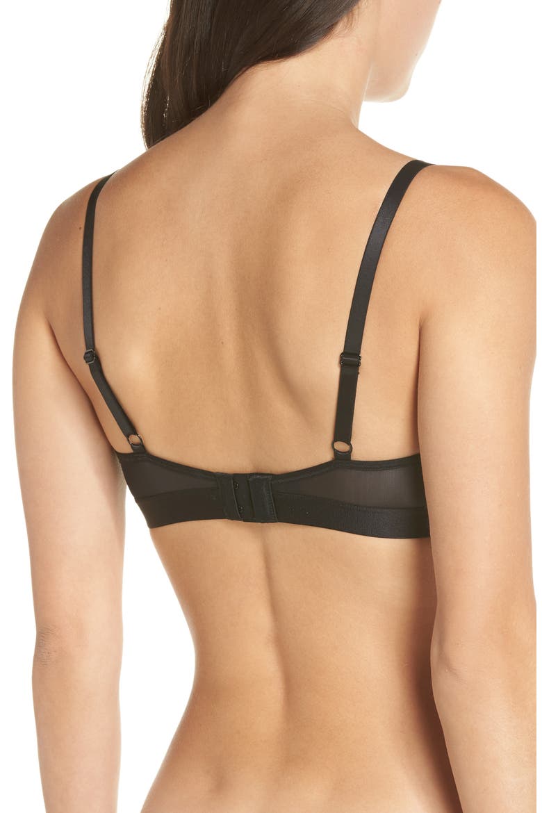 Molded Underwire Bra, Alternate, color, BLACK