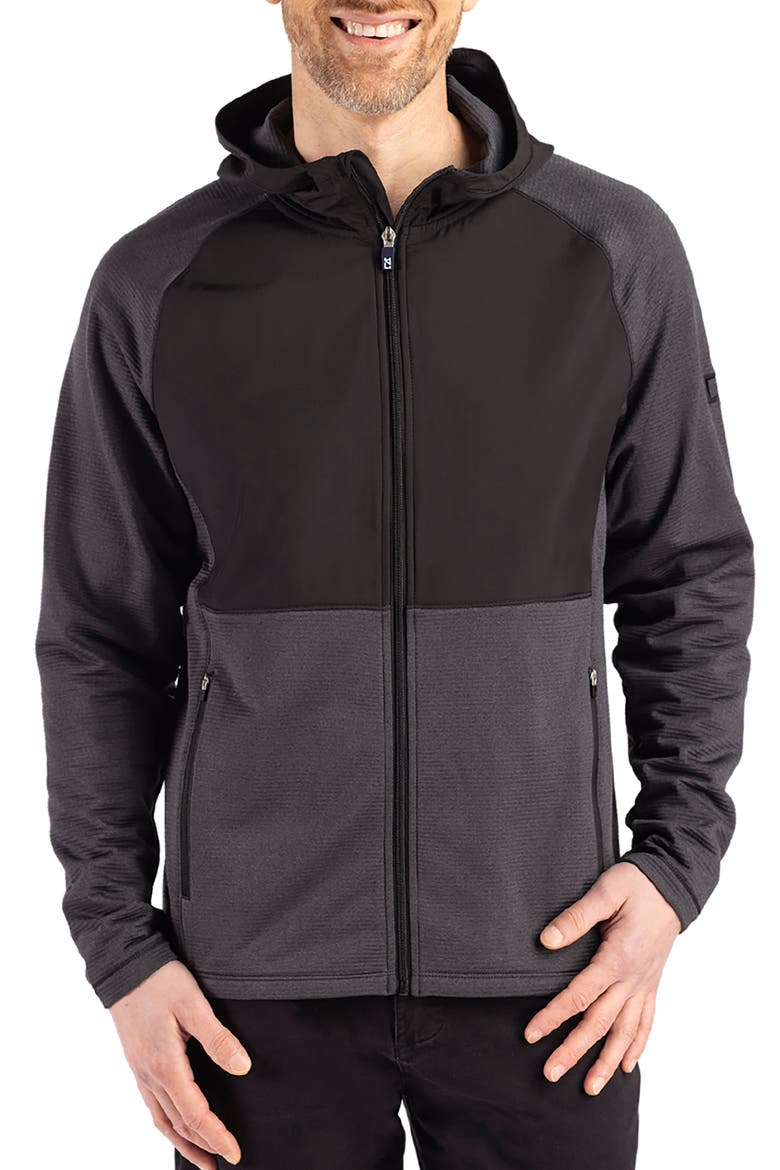 Peshastin Fleece Hybrid Jacket, Main, color, BLACK HEATHER