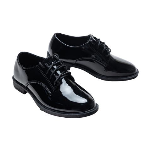 Patent Oxford Laced Dress Shoes (Toddler, Little Kid & Big Kid)