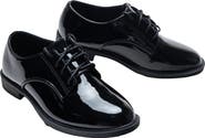 MOUSTACHE Patent Oxford Laced Dress Shoes