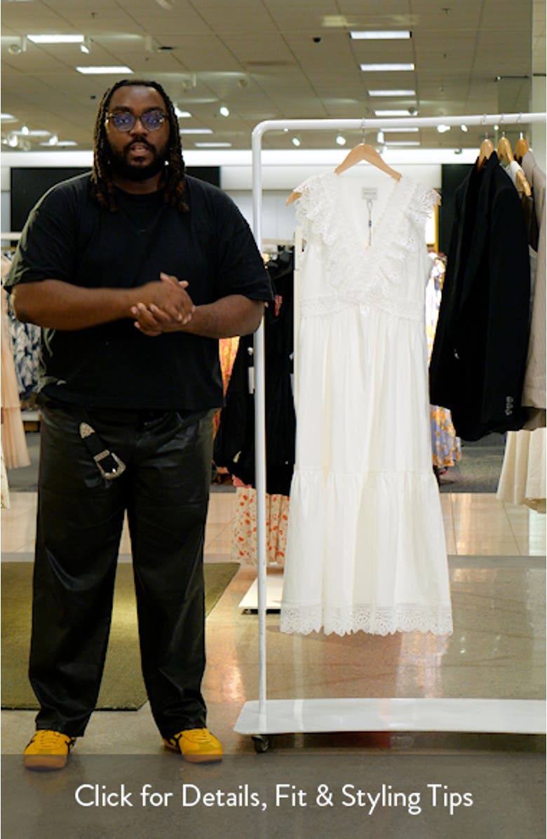 Adaline Floral Lace Trim Maxi Sundress, sales video thumbnail