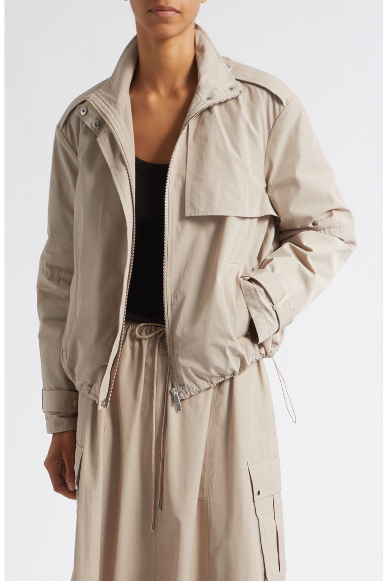 Alyssa Funnel Neck Bomber Jacket, Main, color, TAUPE