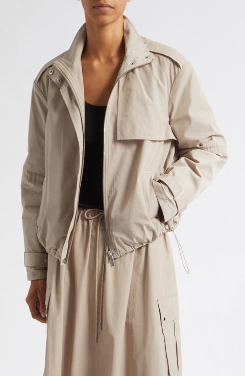 Alyssa Funnel Neck Bomber Jacket