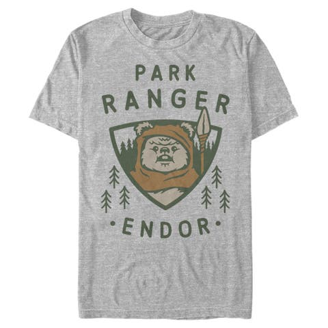 Men's Star Wars Park Ranger Endor Ewok Badge  Graphic T-Shirt