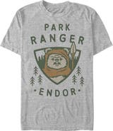 Star Wars Men's Star Wars Park Ranger Endor Ewok Badge Graphic T-Shirt