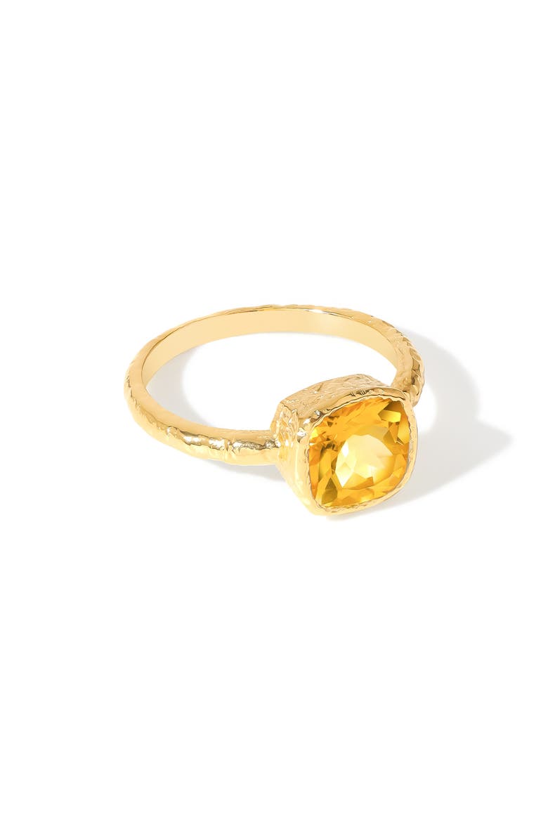 Solitaire Stone Ring, Alternate, color, YELLOW