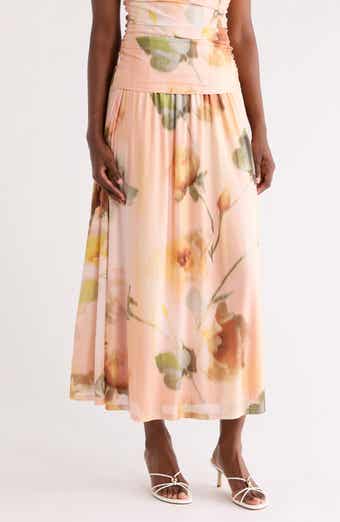 DR2 by Daniel Rainn Floral Mesh Skirt