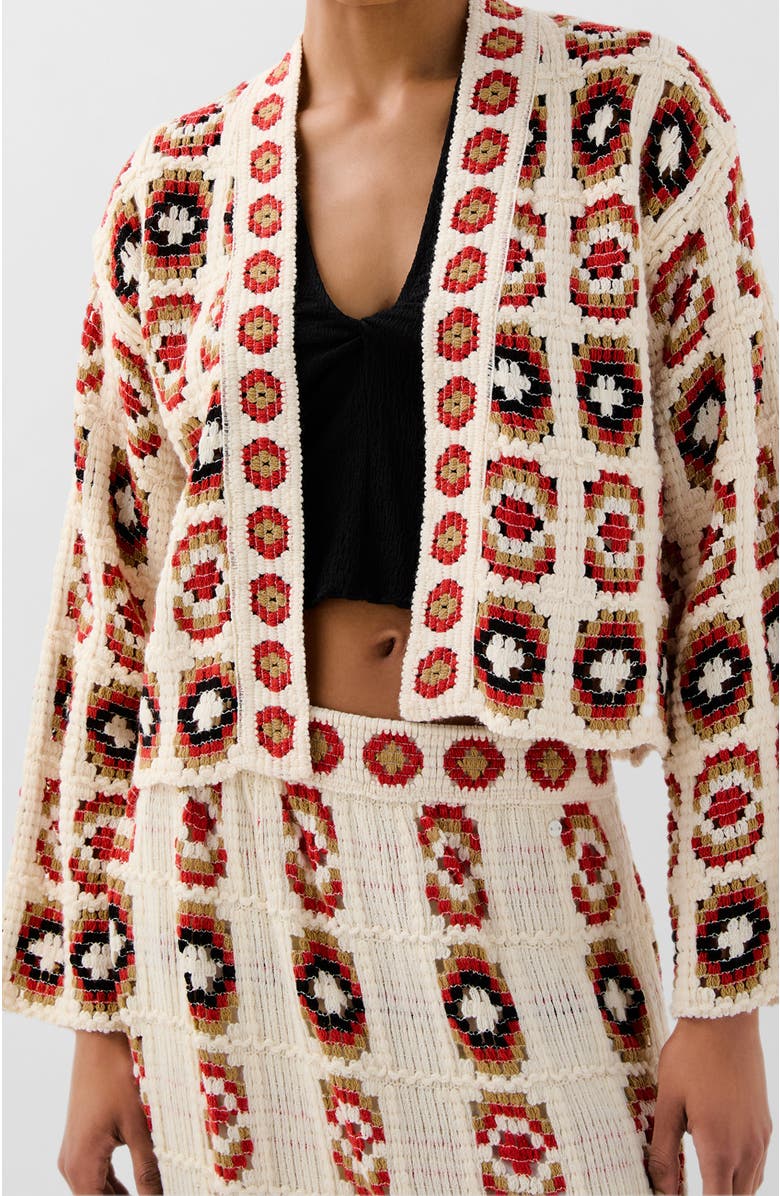 Scalpers Croch Cardigan, Main, color, Multicolor