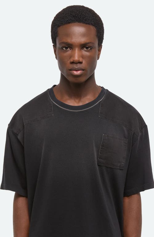 Helmut Lang Relaxed Fit Patch Tee In Black