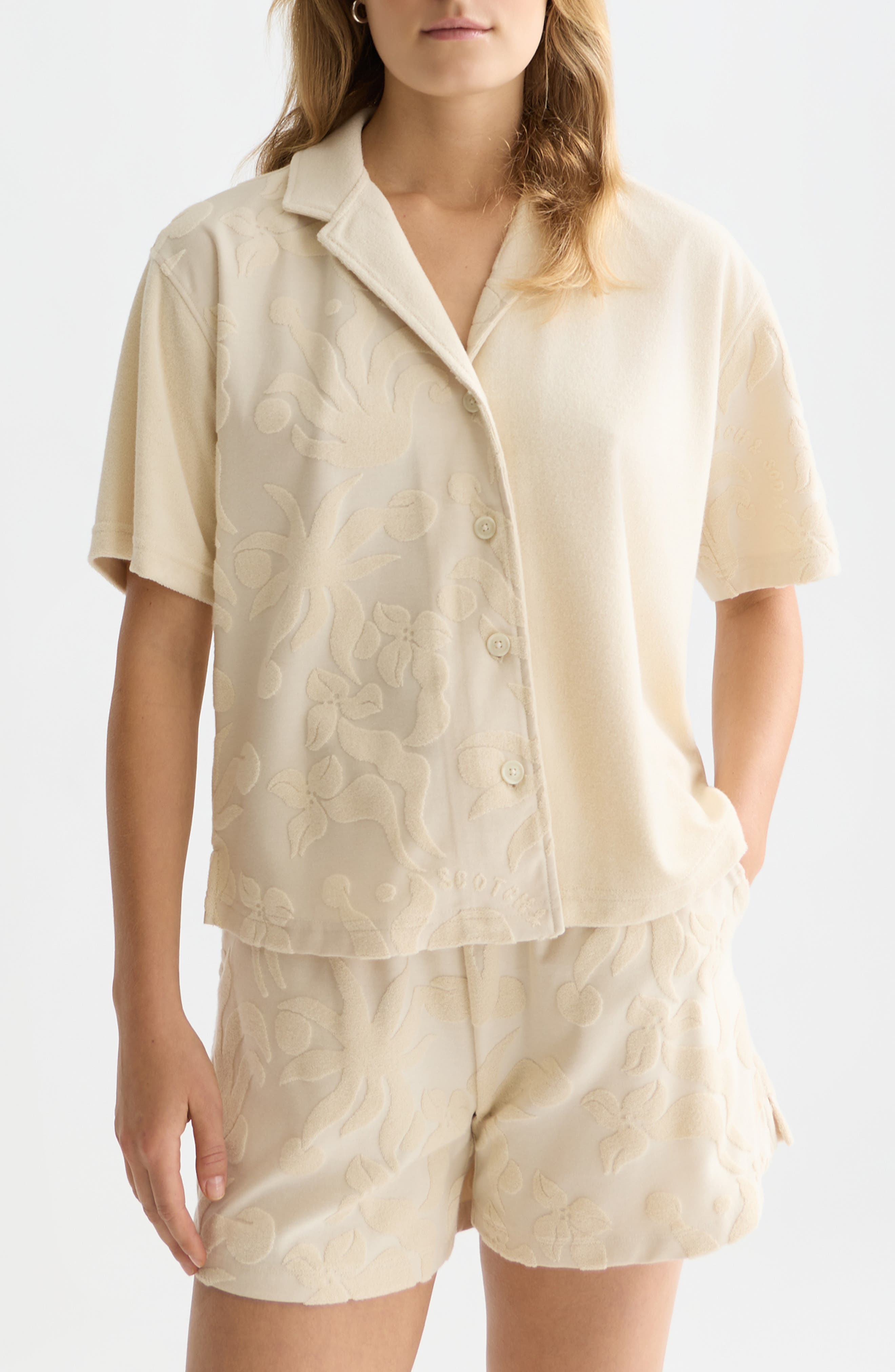 Terry Cloth Camp Shirt
