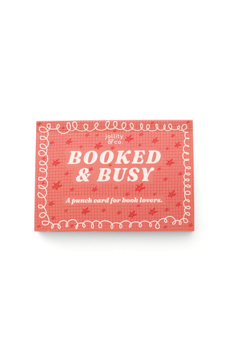 Booked & Busy Book Theme Punch Cards, Main, color, Assorted Pre-Account