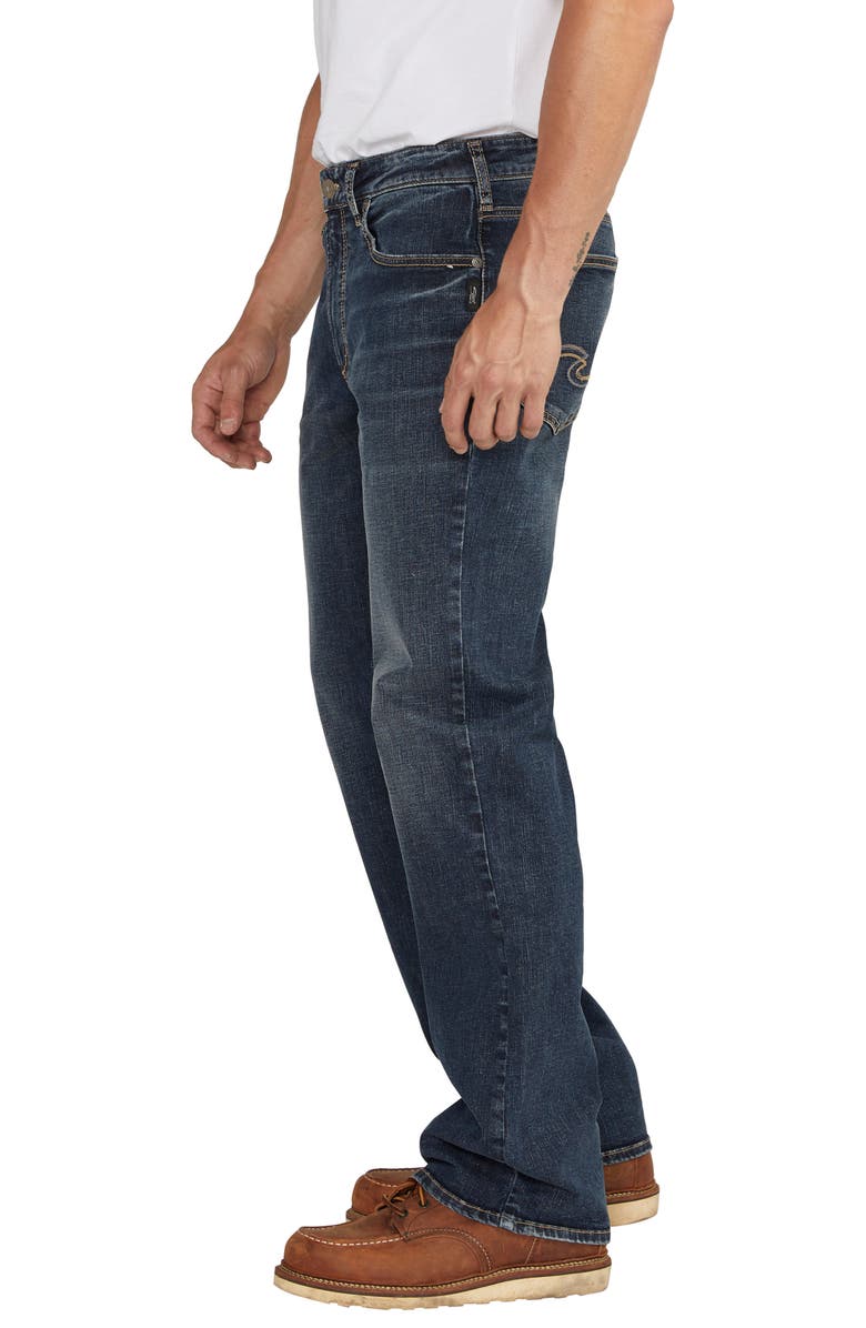 Silver Jeans Co. Zac Relaxed Fit Straight Leg Jeans, Alternate, color,