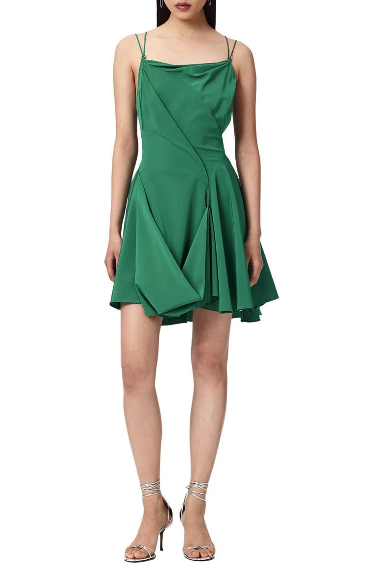 Claire Strappy Minidress, Main, color, APPLE GREEN