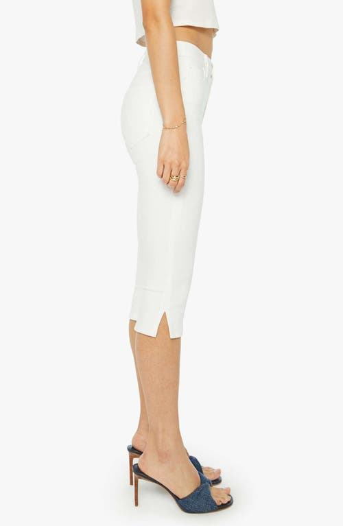 Mother The Stunner Bunny Snip High Waist Zip Hem Capri Jeans In Fairest Of Them All