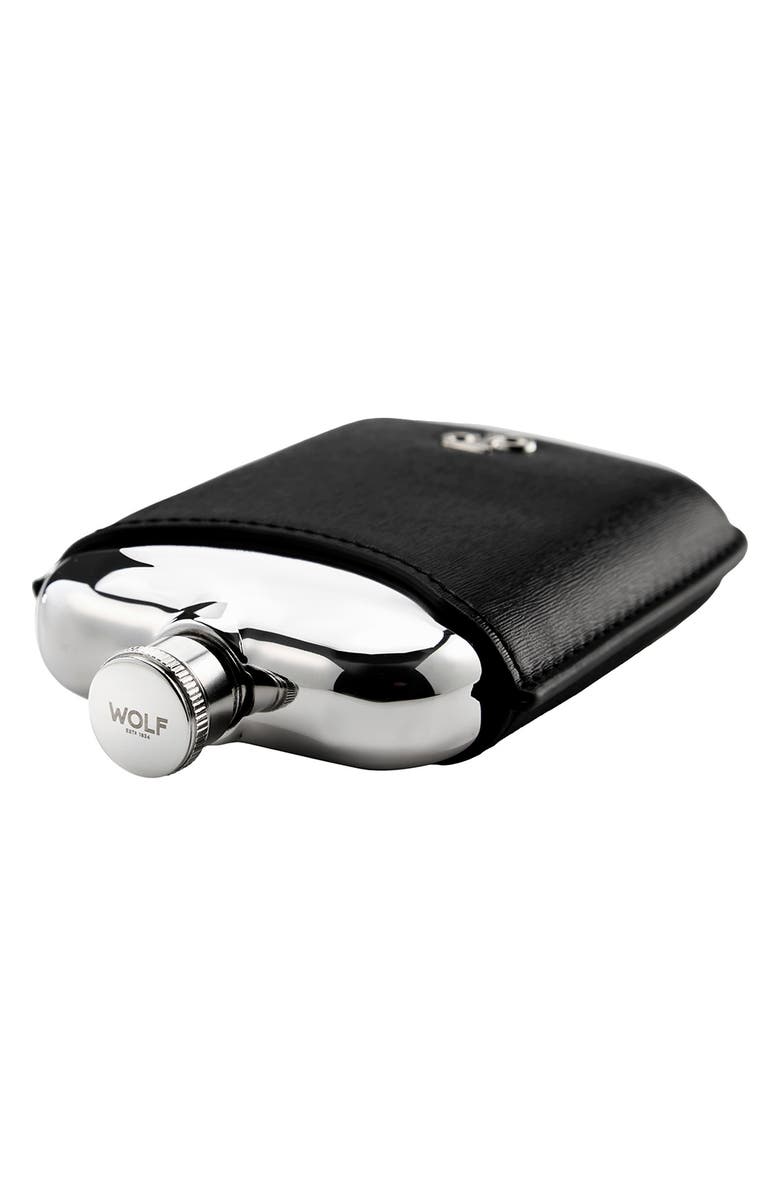 WOLF Philipp Hip Flask, Alternate, color, Black
