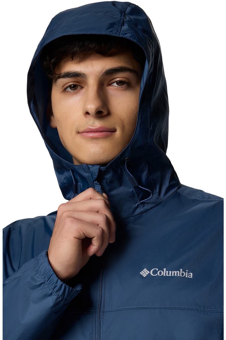 Big Delta II Hooded Rain Jacket, Alternate, color, DARK MOUNTAIN