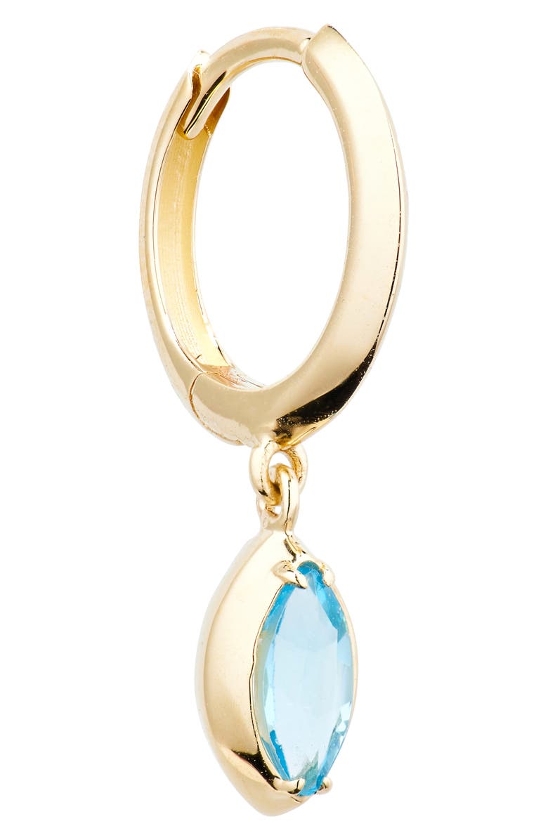 Bony Levy 14K Gold Blue Topaz Drop Earrings, Alternate, color, 