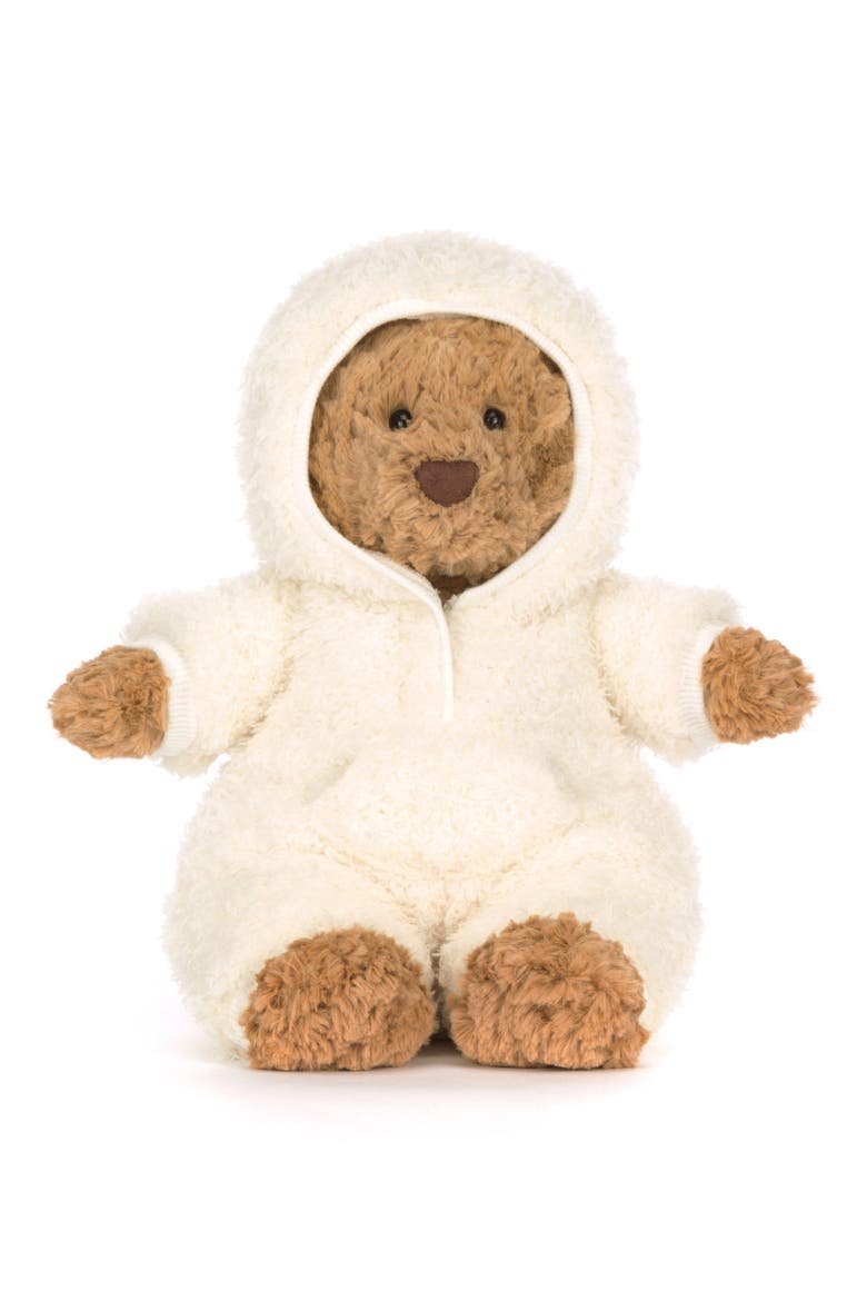 Bartholomew Bear All-in-One Outfit Plushie, Alternate, color, BROWN