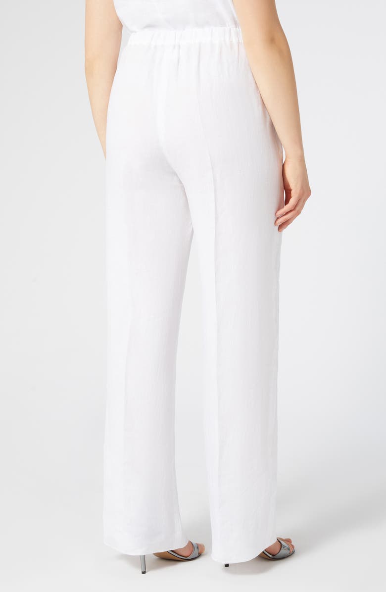 Marina Rinaldi Rocco Straight Leg Linen Pants, Alternate, color, 