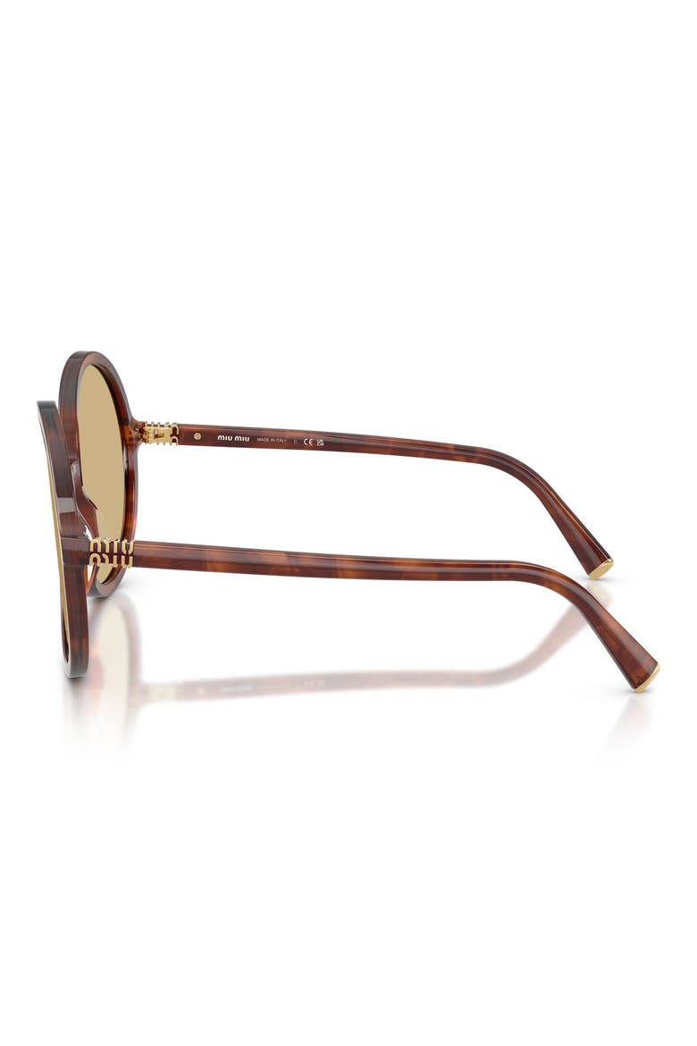 59mm Gradient Round Sunglasses, Alternate, color, STRIPED TOBACCO / YELLOW