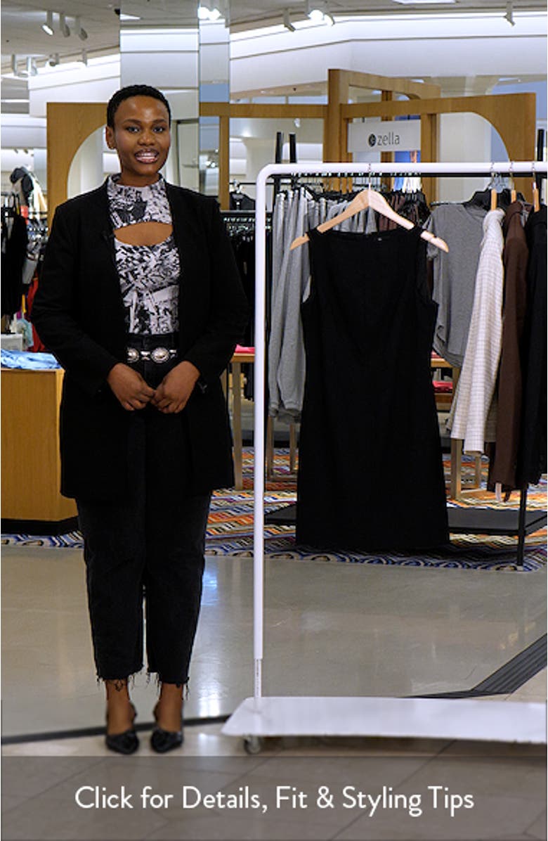 Stretch Linen Blend Tank Dress, sales video thumbnail