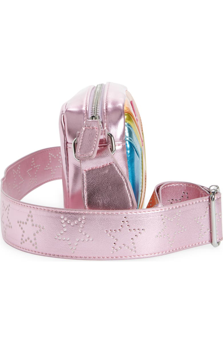 Stella McCartney Kids Quilted Star Faux Leather Shoulder Bag, Alternate, color,