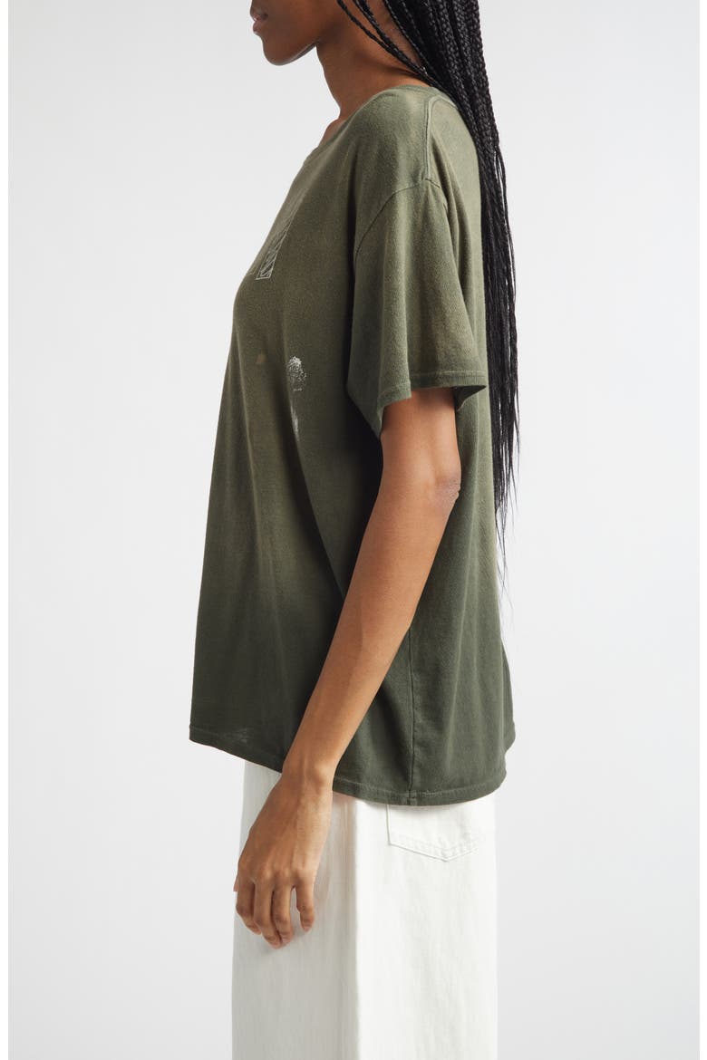 Ugh Paint Splattered Cotton & Cashmere Graphic T-Shirt, Alternate, color, BLACK