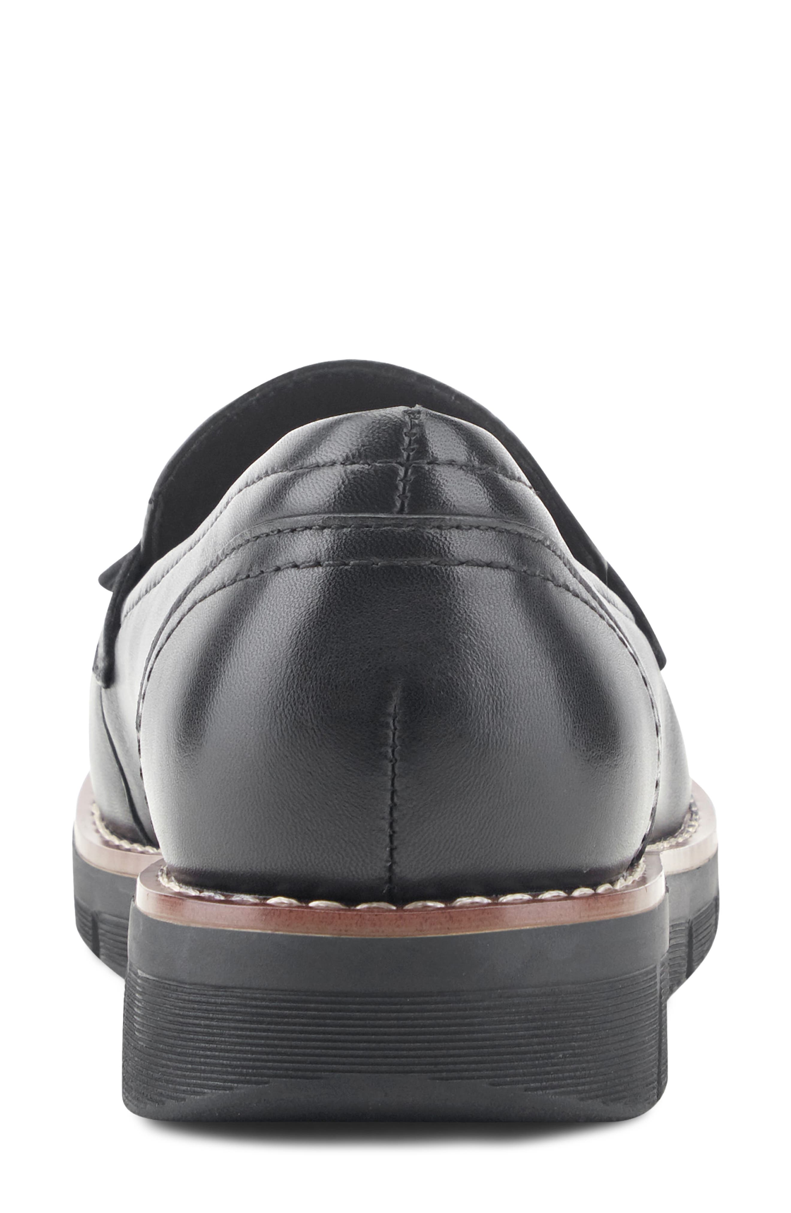 Vinaya Loafer, Alternate, color, BLACK LEATHER