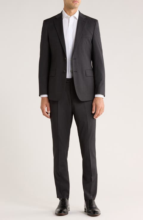 Two Button Wool Blend Two-Piece Suit Set