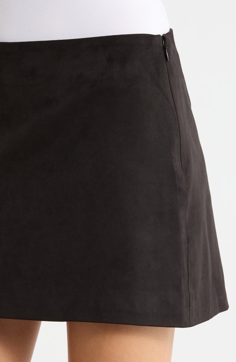 WAYF Madeline Miniskirt, Alternate, color, Black