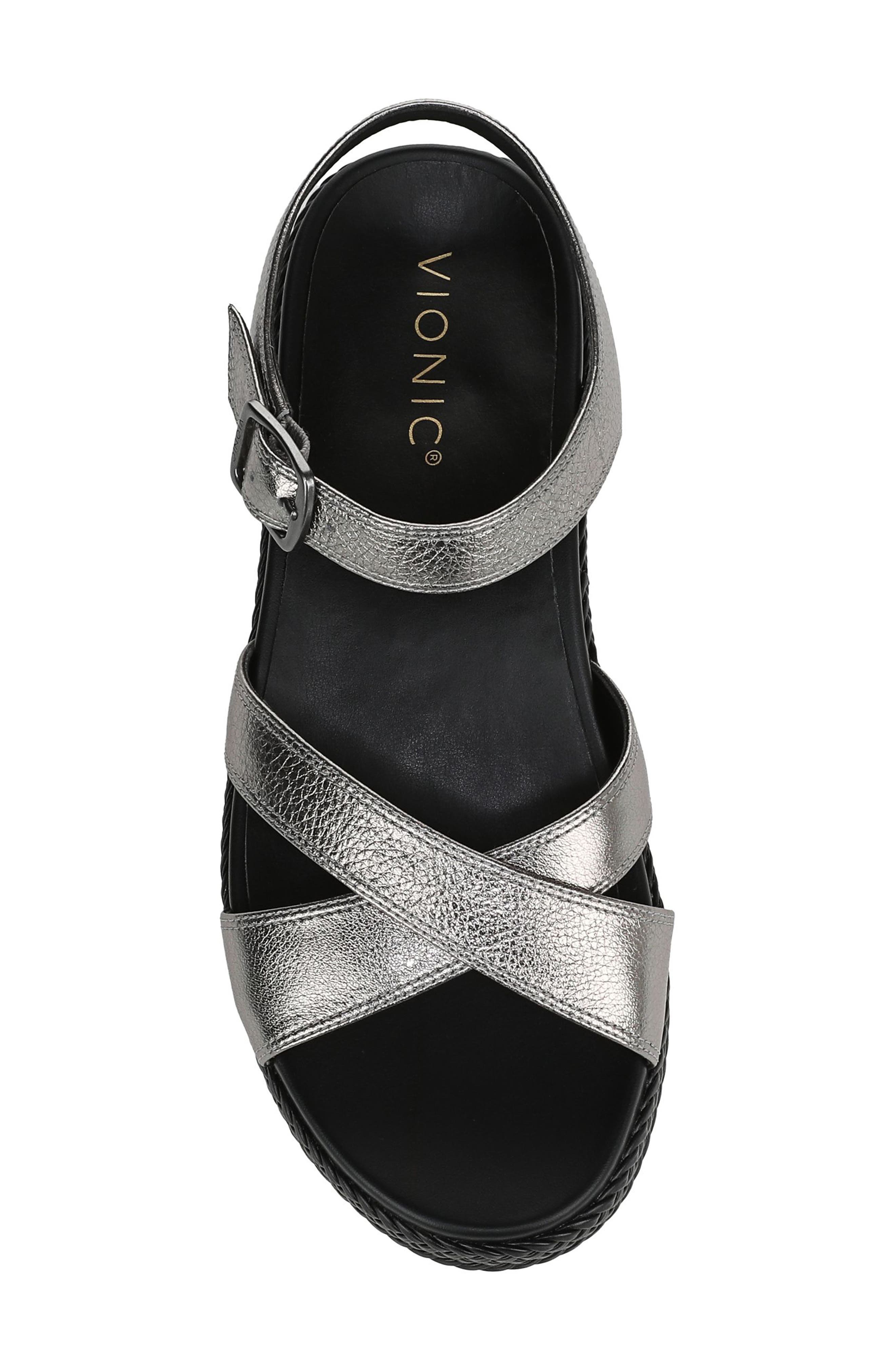 Vionic Mar Sandal, Alternate, color, Pewter