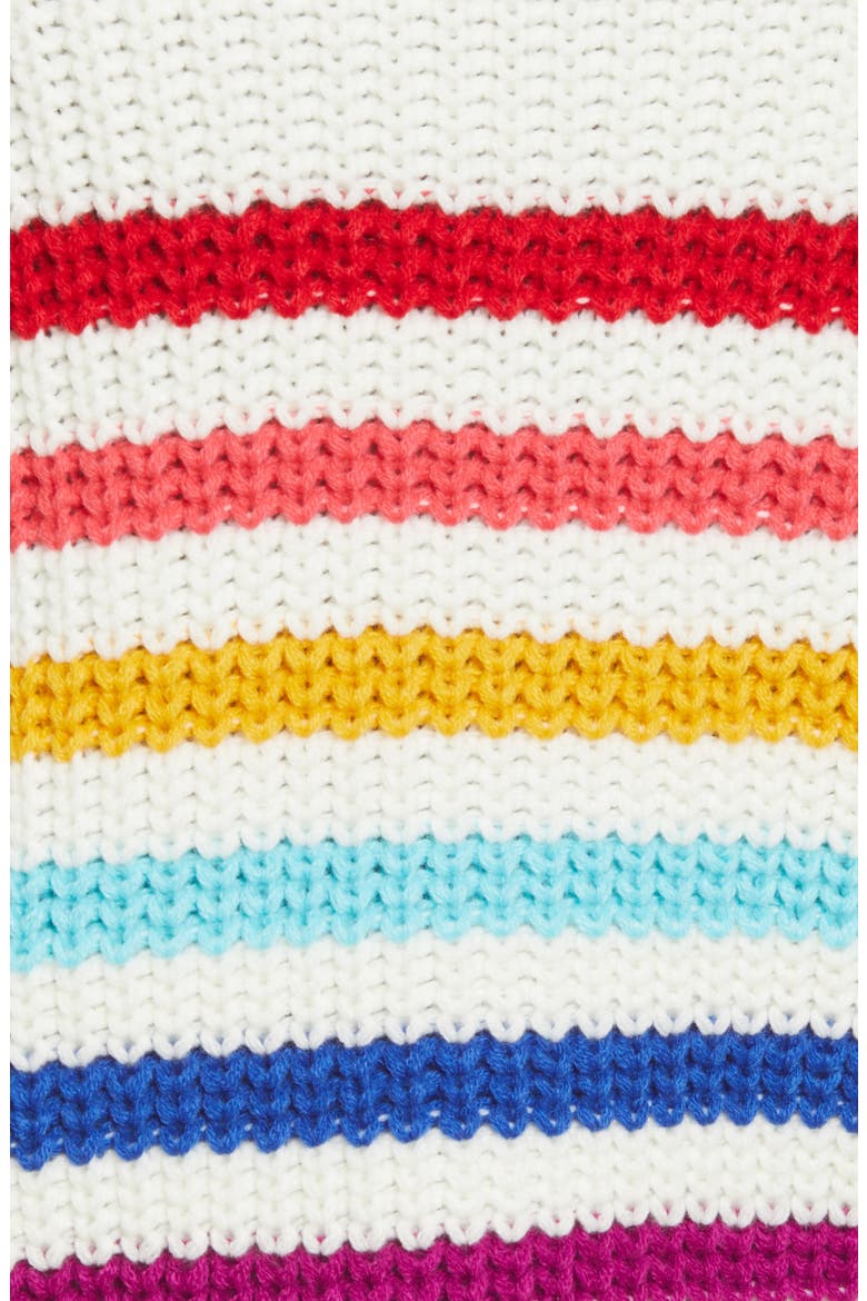 Rainbow Stripe Sweater, Alternate, color, IVORY MULTI
