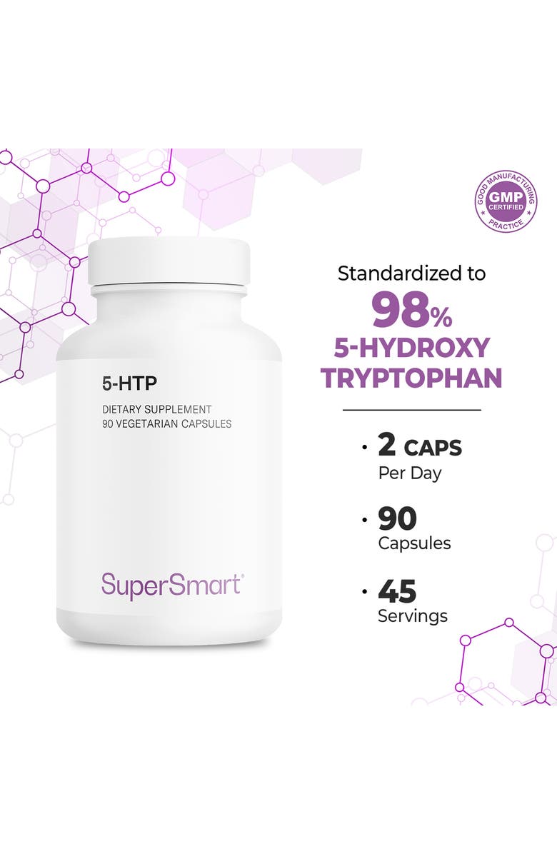 SuperSmart 5-HTP 100mg Per Day, Alternate, color, NO COLOR