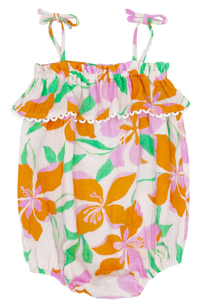 Feather 4 Arrow Bonita Cotton Gauze Romper, Main, color, 