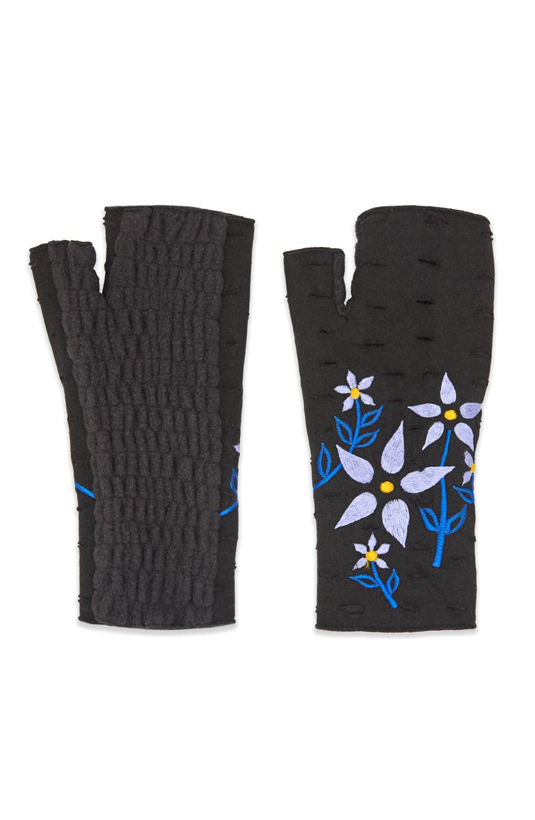 Feelgoodz Women's Artisan Crafted Fleece Lined Viola Fingerless Gloves, Alternate, color, 