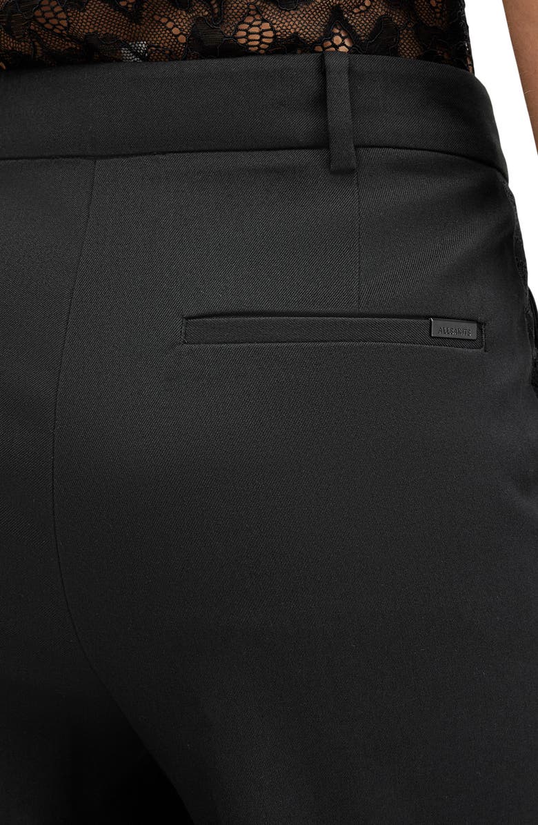 AllSaints Lacey Lace Trim Flare Pants, Alternate, color, 