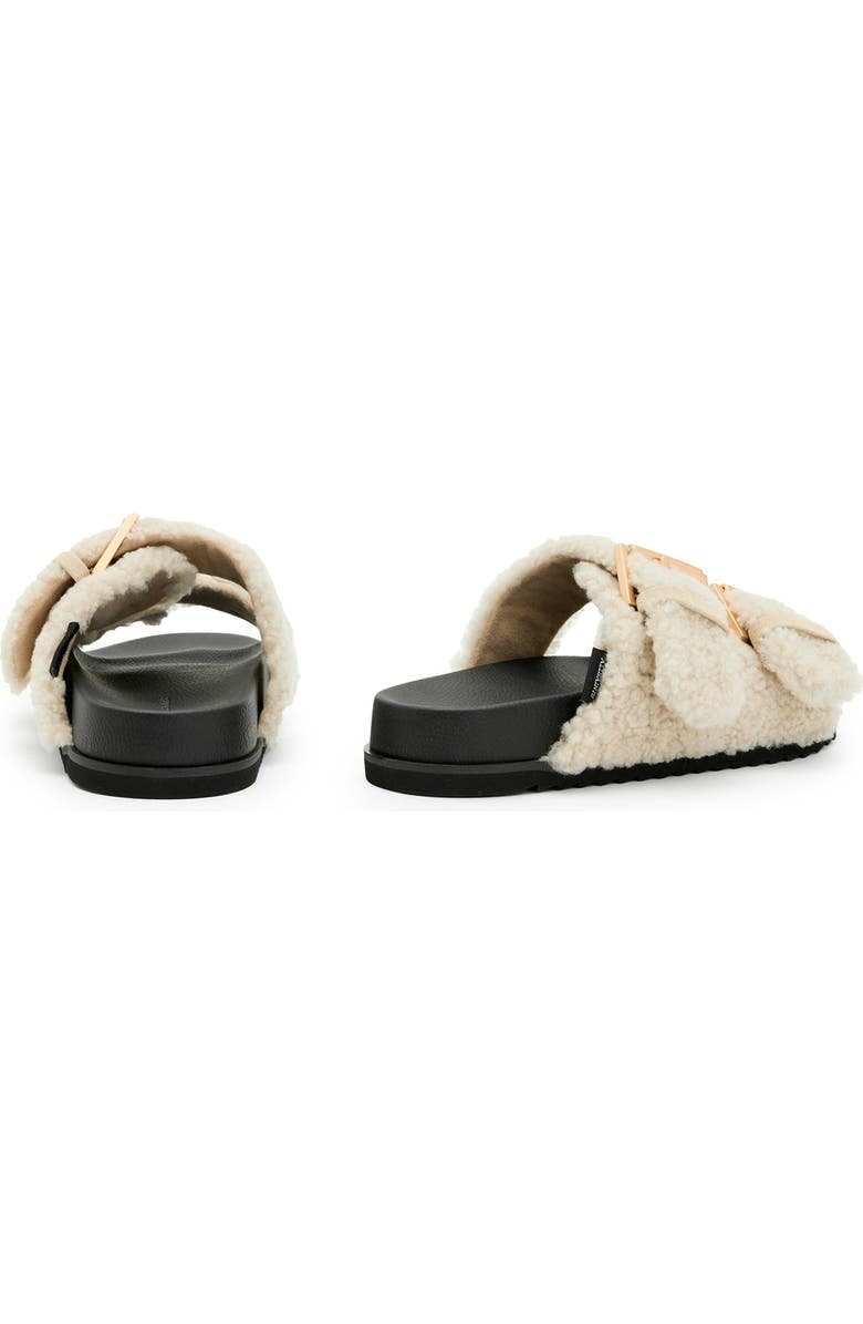 AllSaints Sian Genuine Shearling Sandal, Alternate, color,