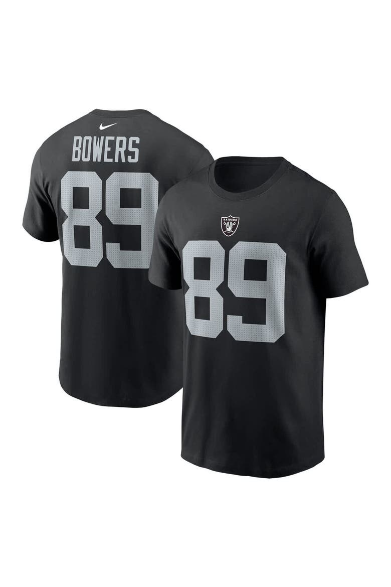 Men's Nike Brock Bowers Black Las Vegas Raiders  Name & Number T-Shirt, Alternate, color, Black