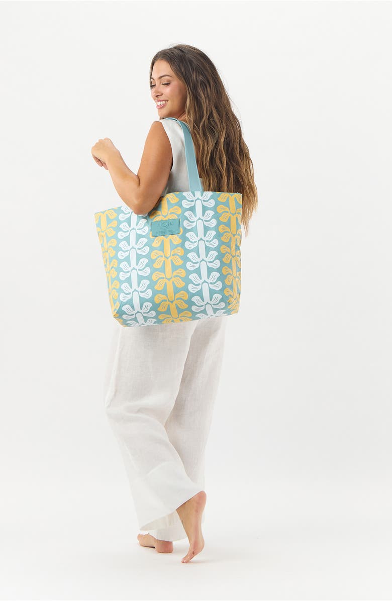 Aloha Collection Day Tripper Lei Life Water Resistant Tyvek<sup>®</sup> Tote, Alternate, color, Honey/ Tide