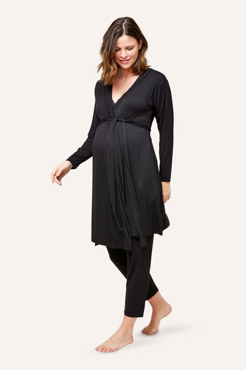 Second Skin Maternity & Nursing Wrap Robe