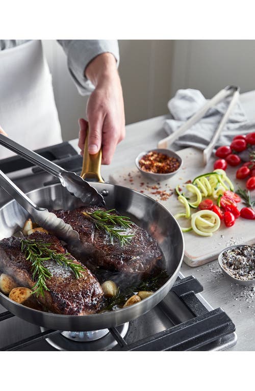 Greenpan Reserve 10-piece Stainless Steel Cookware Set In Silver