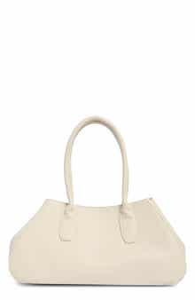 Faux Leather Top Handle Satchel
