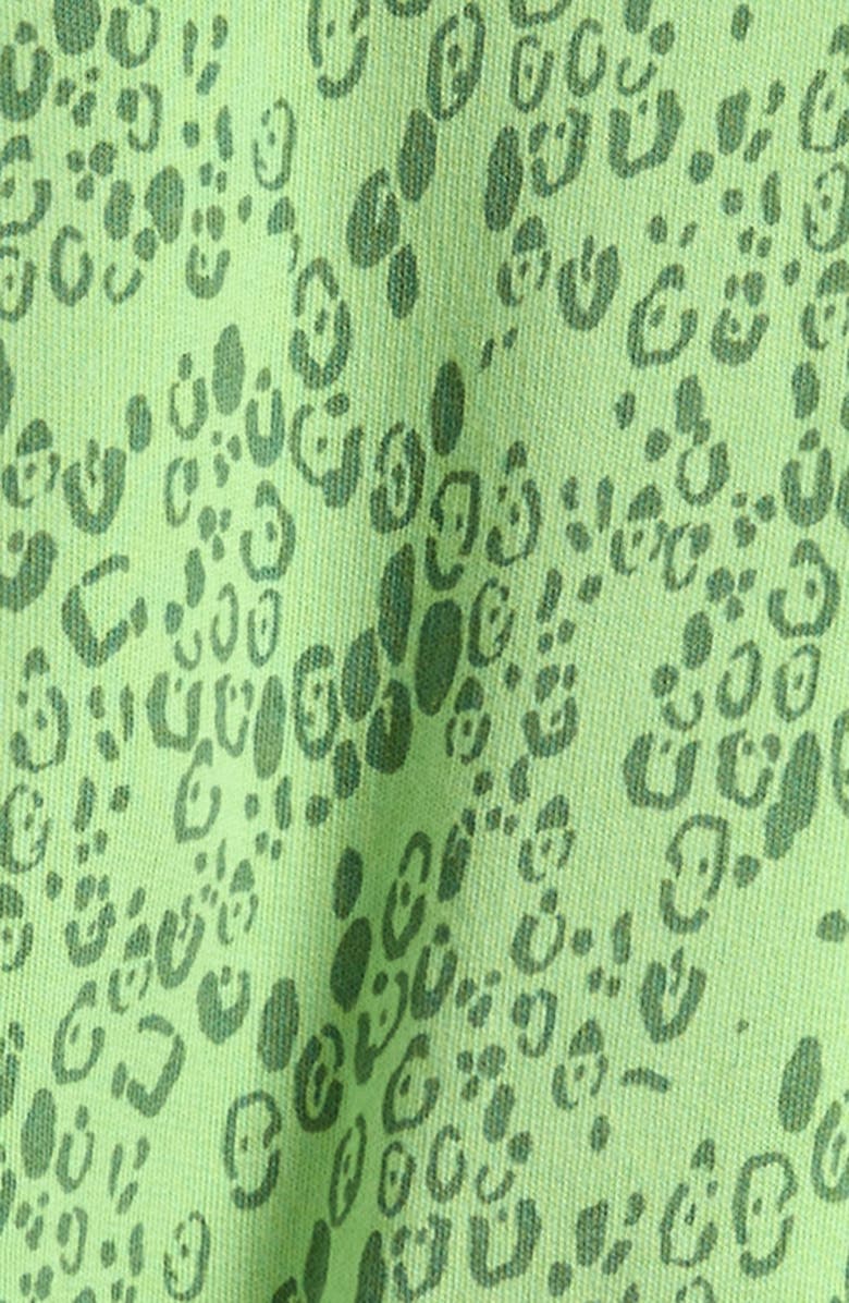 Mini Rodini Kids' Mini Leopard Print Organic Cotton Sweatshirt, Alternate, color, Green