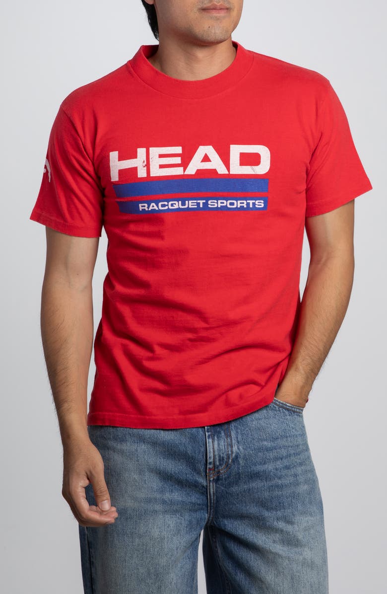 Elwood Vintage Head Raquetsports Tee, Main, color, Red