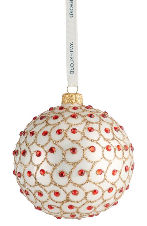 Holiday Heirlooms Sparkle Glass Ornament
