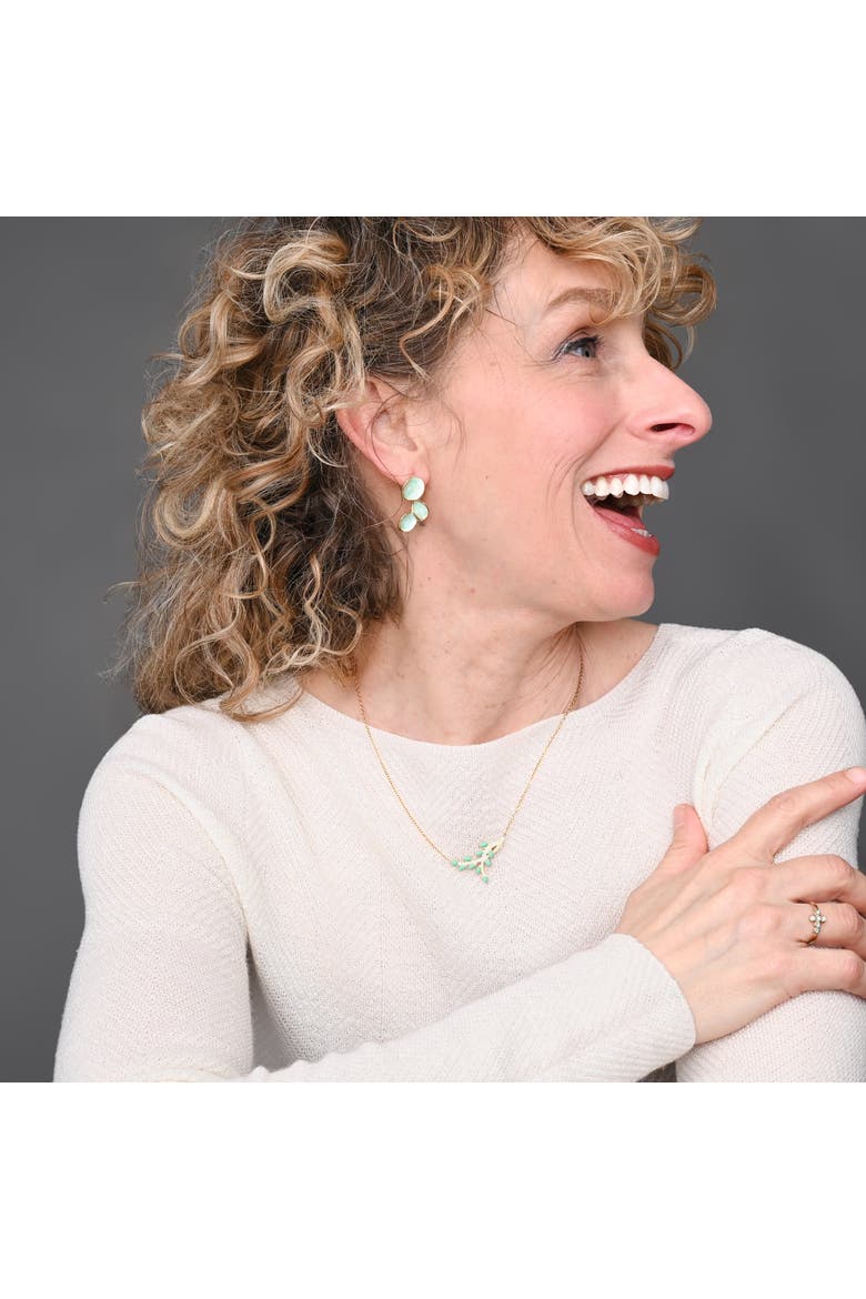 Hope Echo Earrings in Mint, Alternate, color, Mint