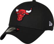 New Era Men's New Era Black Chicago Bulls Team Classic 39THIRTY Flex Hat